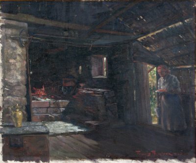 Innenraum mit Herd von Francis Pelichek